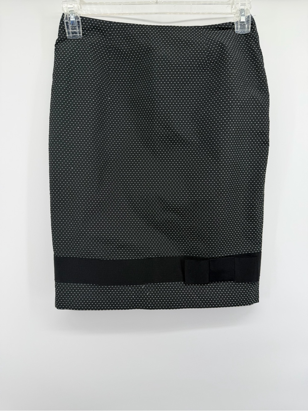 Tracy Reese Black & White I Polka Dot Pencil Skirt